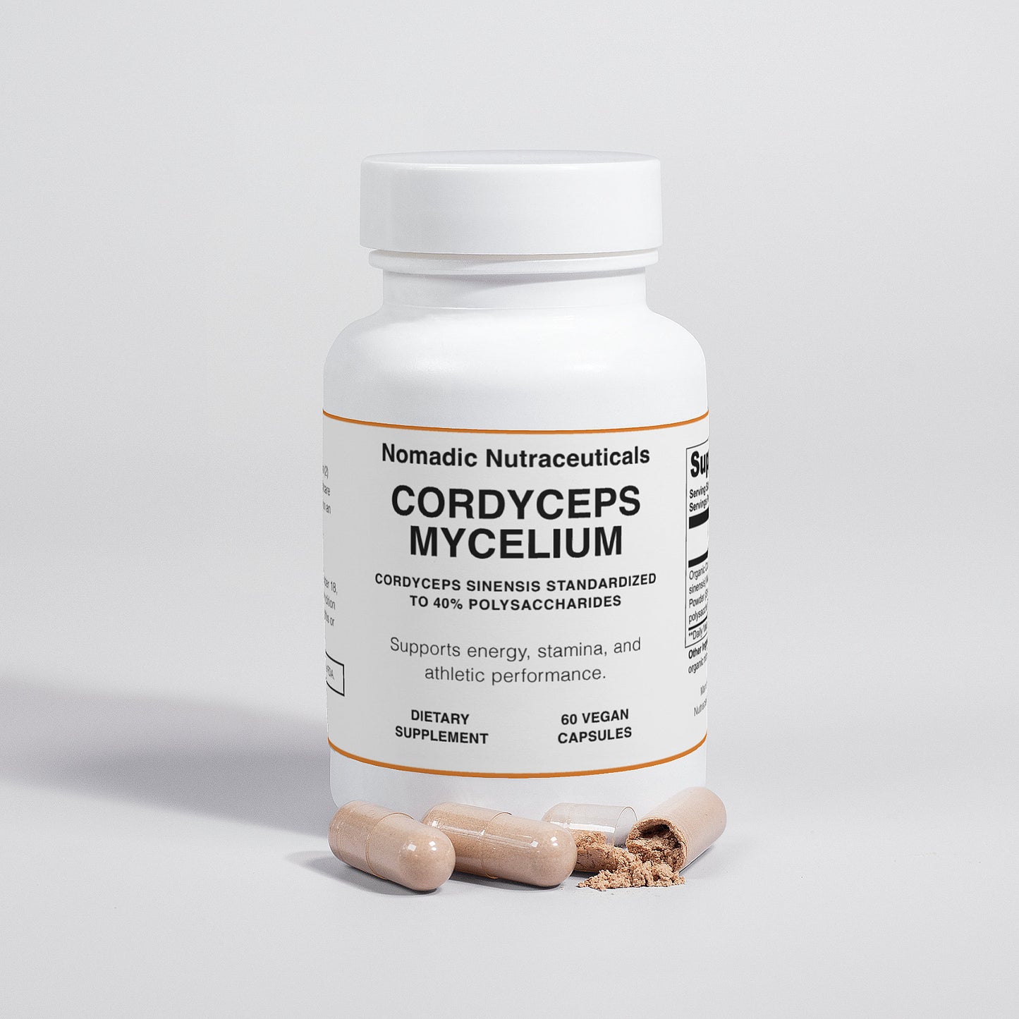 Cordyceps Mushroom Mycelium Capsules